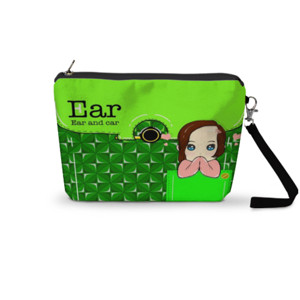 Pouch Trapesium Girl pattern