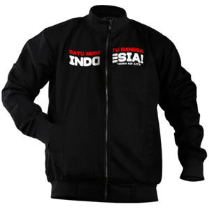 Jaket Bomber Kaos Indonesia - Tanah Air Kita (CLINA01) 