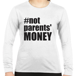 Kaos Distro Hashtag Not Parents' Money