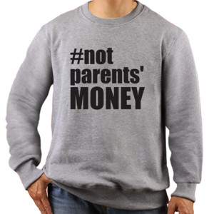 Jaket Sweater Distro Hashtag Not Parents' Money