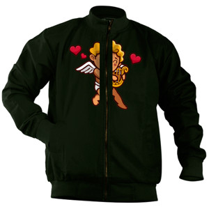 Jaket Bomber Musik Love U