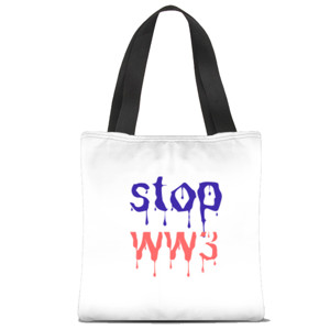 Tas Tote Fullprint Tas Stop ww3