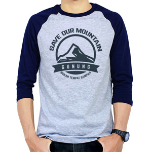 Kaos Raglan Save Our Mountain