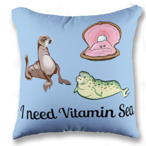 Bantal Bantal I Need Vitamin Sea