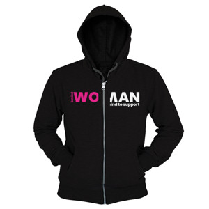 Hoodie Zipper Kaos WOMAN