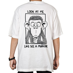 Kaos Oversize Clothudio - Monkey Mirror