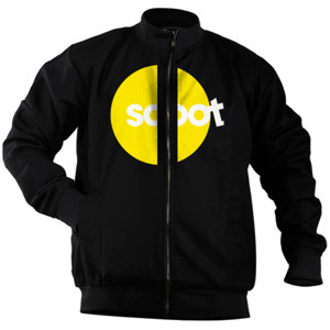 Jaket Bomber Kaos Premium Scoot Airlines Logo