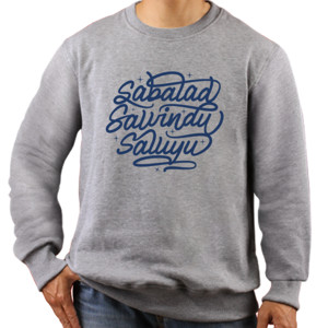 Jaket Sweater Sabalad Sawindu Saluyu-putih