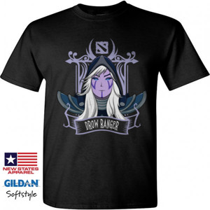 Kaos Kaos Dota 2 Drow Ranger Tee (Black Tshirt)