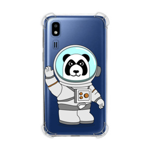 Casing HP panda dengan baju astronot melambaikan tangan