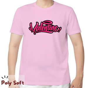 Kaos Logo Valentine Urban Pink – Script Lettering Stree