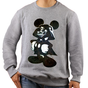 Jaket Sweater darth mickey