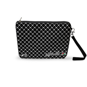 Pouch Trapesium Keffiyeh Hitam RG0022