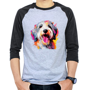 Kaos Raglan Kaos Gambar Anjing 090