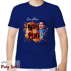 Kaos PERSIB BORN TO PLAY CIRO ALVES -DARK