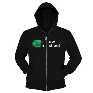 Hoodie Zipper ms excel
