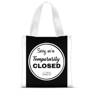 Tas Tote Fullprint Temporarily Closed