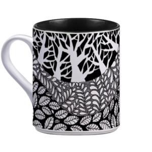 Mug Dalam Hitam The Forest