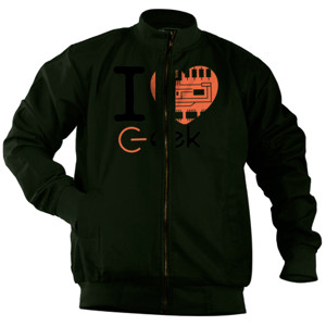 Jaket Bomber Kaos I Love Geek (SB7G5)