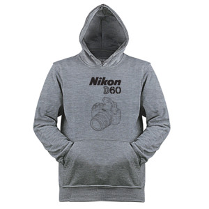 Jaket Hoodie Kaos Nikon DSLR D60 Sketch (SB7BC)