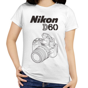 Kaos Kaos Nikon DSLR D60 Sketch (SB7BC)