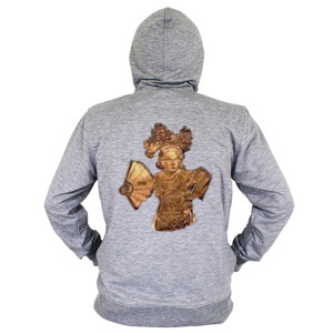 Hoodie Zipper Motif Uang Logam Rp 200,000 Thn 1990