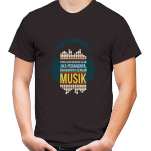 Kaos Takkan Menang islam jika dakwah pakai musik