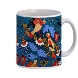 Mug Burung Jingga Standar