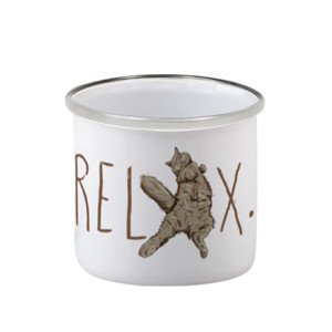 Mug Bunglon Relaxing Cat