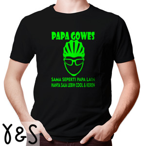 Kaos Kaos Sepeda Papa Gowes 
