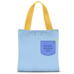 Tas Tote Fullprint Pocket quotes