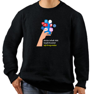 Jaket Sweater Medsos Vs Meja Makan