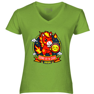 Kaos Gong Xi Fa Chai 2026 – Fire Horse Lucky T-Shirt