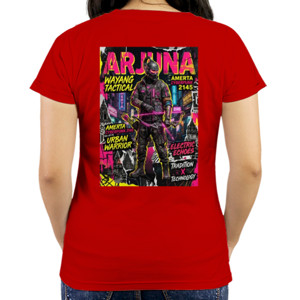 Kaos Hoodie Jumper Arjuna Wayang Tactical Cyberpunk
