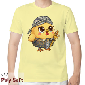 Kaos Kaos Chick Blangkon Poly Soft Yellow