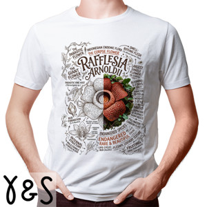 Kaos Kaos Custom Rafflesia Arnoldii Bunga Bangkai Unik
