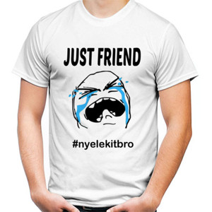 Kaos Kaos Custom Lucu Just Friend By Customic47
