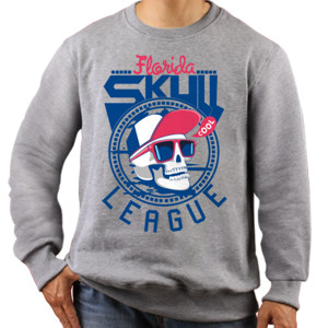 Jaket Sweater Florida Skull League 