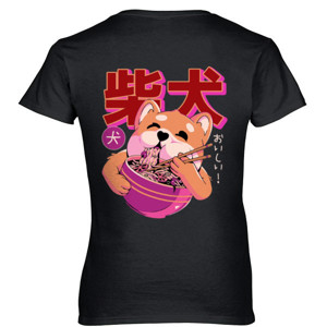 Kaos Shiba Ramen depan belakang