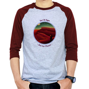 Kaos Raglan Kaos Rglan Tema Planet - Luar Angkasa, Alien