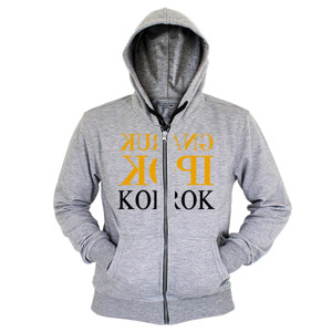Hoodie Zipper Baju Murah KURANG KOPI KOPROK - Text Hitam