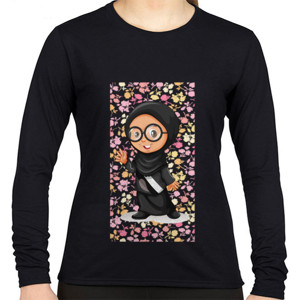 Kaos muslimah-hijab-hitam
