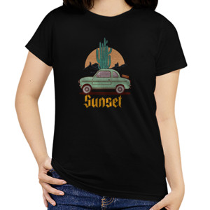 Kaos Kaos Tema Santai - Sunset