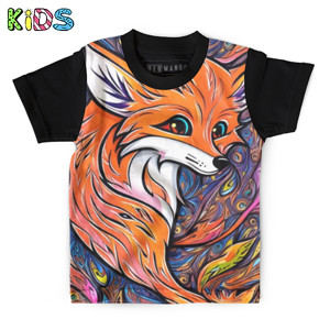 Kaos Anak Full-Print Si Rubah  4