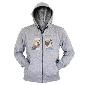 Hoodie Zipper Kaos Anjing 053