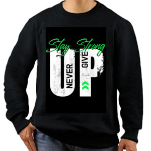 Jaket Sweater Stay Strong Green