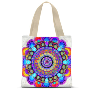 Tas Tote Fullprint Tas Tote Full Print Lukisan Colorful Mandala 2