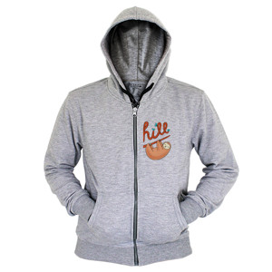 Hoodie Zipper chill sloth
