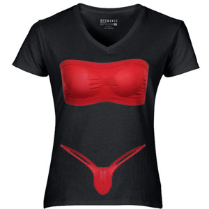 Kaos Bikini Merah Membara