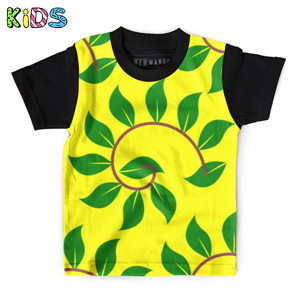 Kaos Anak Full-Print Daun (Leaves)